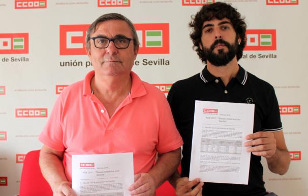 CCOO calcula en 1.000 millones la "deuda histórica" del Estado con Sevilla por su "déficit" inversor