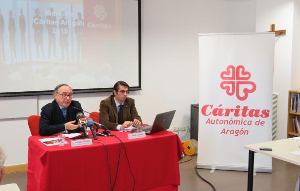 Cáritas atiende en Aragón a 32.664 personas en 2015 y destina 12 millones de euros a luchar contra la pobreza