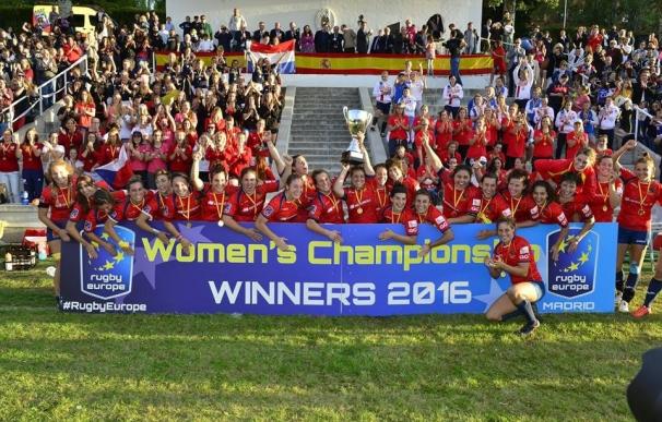 La selección femenina, campeona de Europa de rugby tras batir por 35-7 a Holanda