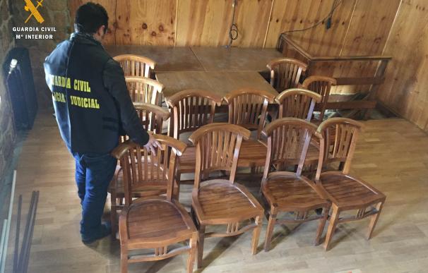 Detenido por robar mobiliario de un hotel en el norte de la provincia de Palencia