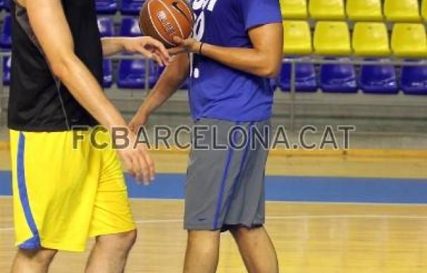 Pau y Marc Gasol preparan el Eurobasket con un entrenamiento en el Palau Blaugrana
