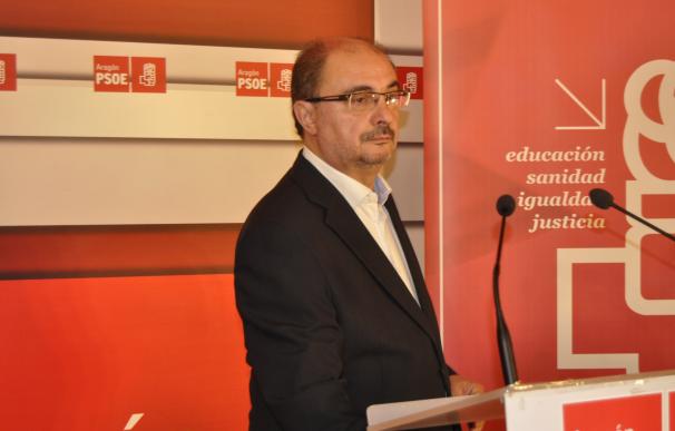 El presidente de Aragón dice que "no ha ocurrido nada" que modifique los acuerdos de la izquierda aragonesa
