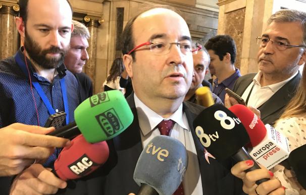 Iceta no ve riesgo de ruptura con el PSOE e insiste en que defenderá el 'no' y después decidirá su Consell Nacional