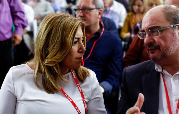 Susana Díaz, que no ha pronunciado la palabra "abstención", apela a la "unidad" del PSOE para ganar elecciones