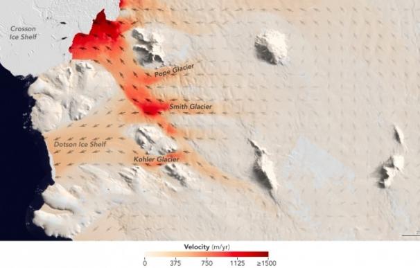 Deshielo sin precedentes en glaciares de la Antártida Occidental