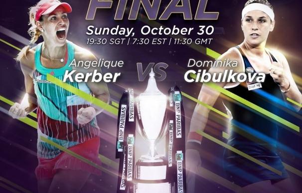 Kerber y Cibulkova se citan en la final del torneo de maestras