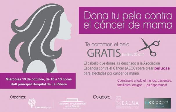 El Hospital de Alzira propone un corte de pelo solidario para crear pelucas para mujeres con cáncer de mama