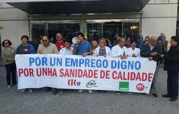 Reclaman con concentraciones en los hospitales gallegos estabilidad y una "solución" para las plazas vacantes
