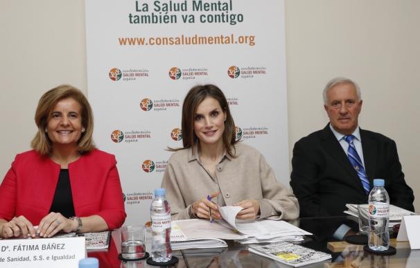 La Reina Letizia visita la Confederación Salud Mental España para mostrar su compromiso con enfermos mentales y familias