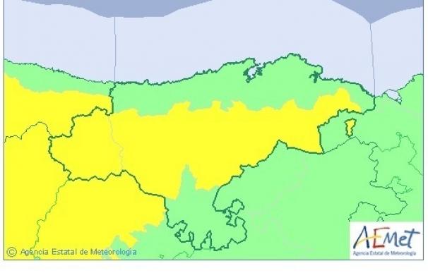 Cantabria estará mañana en alerta amarilla por viento, con rachas de hasta 90 km/h en algunas zonas