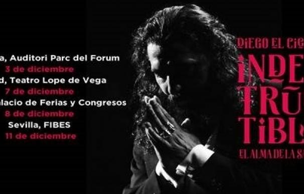 Diego 'El Cigala' llevará su gira 'Indestructible' a Barcelona, Madrid, Málaga y Sevilla