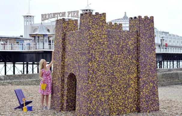 El castillo que la empresa chocolatera ha construido en Brighton, Inglaterra.