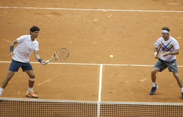 Nadal y Nalbandian vencen en la primera ronda por parejas en el Abierto de Brasil