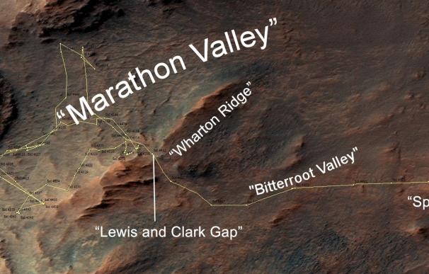 El rover Opportunity explorará por primera vez un barranco en Marte