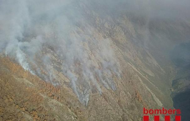 El incendio en el Pirineu de Lleida afecta a 317 hectáreas de pastos