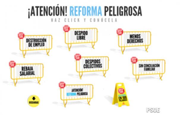 Imagen de la web reformapeligorsa.es que ha lanzado el PSOE