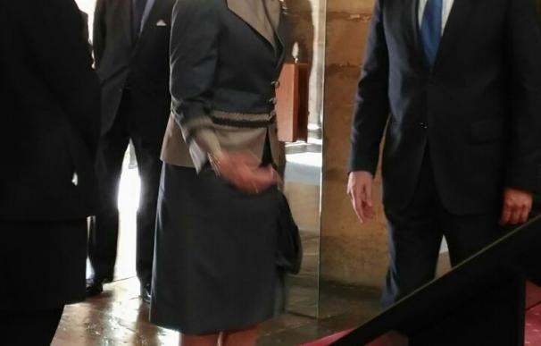 La Reina doña Sofía ya ha llegado al Hotel de la Reconquista de Oviedo