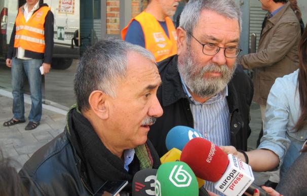 Méndez (UGT) cree que la alternativa del Govern es una "vía de escape" que no resuelve el problema