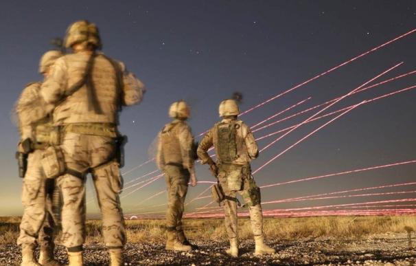 Las tropas españolas adiestran al Ejército iraquí para el combate nocturno en la ofensiva de Mosul