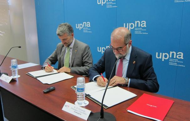 UPNA y el Gobierno de Navarra firman un acuerdo marco para desarrollar el proyecto de Universidad Saludable