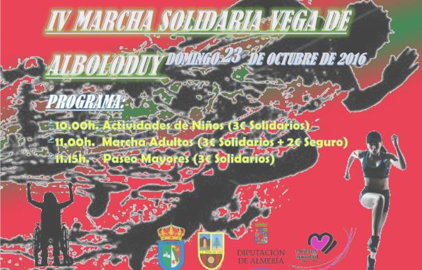 Diputación colabora con la IV Marcha Solidaria 'Vega de Alboloduy', en beneficio de la Asociación Anda