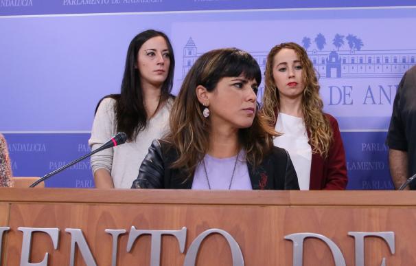 Teresa Rodríguez cree que "el viejo rollo de la pinza" PP-Podemos "no se lo traga nadie"