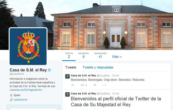 Imagen del perfil en Twitter de la Casa Real