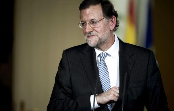 El presidente del Gobierno, Mariano Rajoy, tras la última reunión de 2012 del Consejo de Ministros.