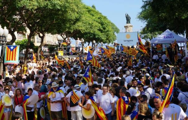Acaban las concentraciones independentistas en cinco localidades de Cataluña