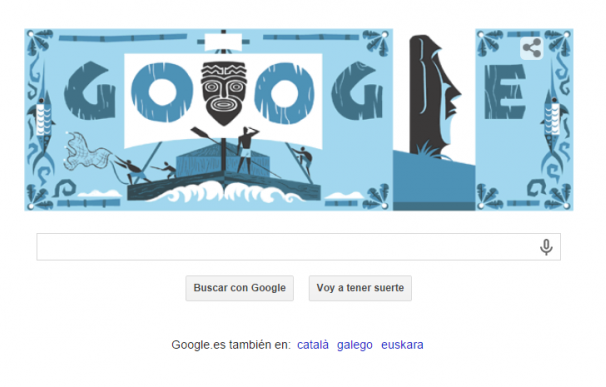 Google homenajea con un doodle al explorador noruego Thor Heyerdahl