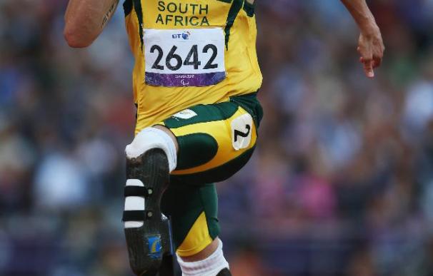 FILE - Oscar Pistorius Shoots Girlfriend 2012 London Paralympics - Day 7 - Athletics