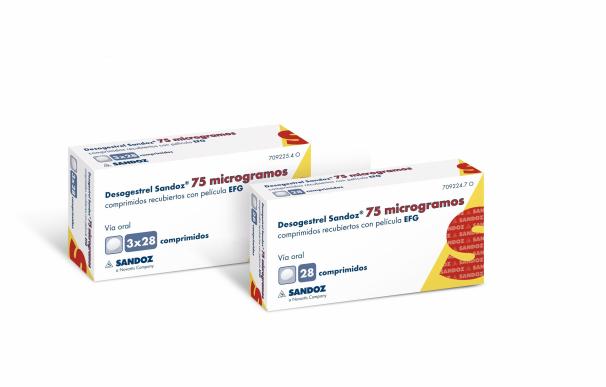 Sandoz lanza el anticonceptivo 'Desogestrel Sandoz 75 microgramos comprimidos'