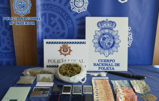 Desmantelado un punto de venta de marihuana y cocaína en Logroño