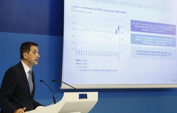 Rafael Domenech, economista jefe de BBVA Research, considera que hay muchas posibilidades de que España crezca más de lo que dicen las previsiones en 2014.