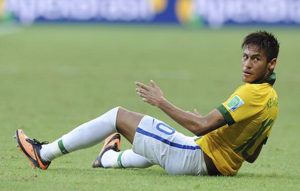 Neymar, durante el partido ante Italia en la Copa Confederaciones