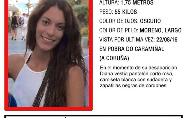 Continúa la búsqueda de Diana Quer en A Pobra (A Coruña) dos semanas después de su desaparición