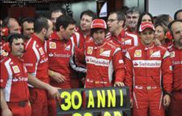 Ferrari felicita a Fernando Alonso por su 30 cumpleaños