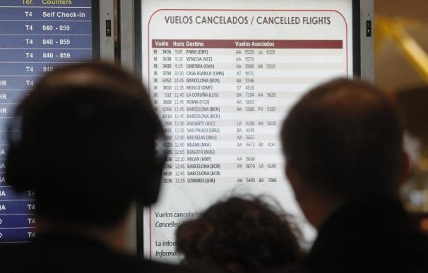 Iberia cancela 121 vuelos por la huelga de pilotos, TCP y personal de tierra