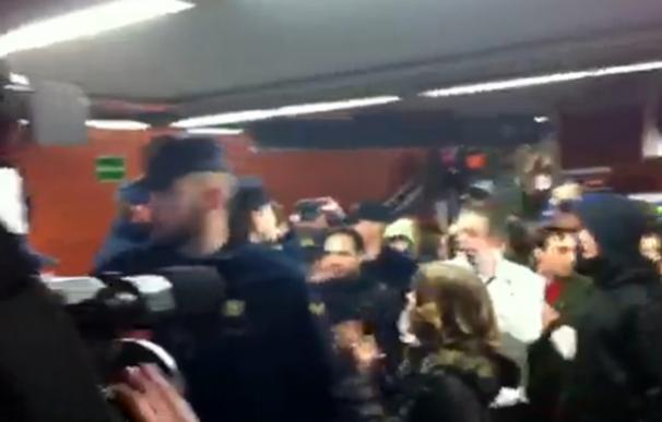Disturbios en el metro durante la convocatoria "Yo no pago"