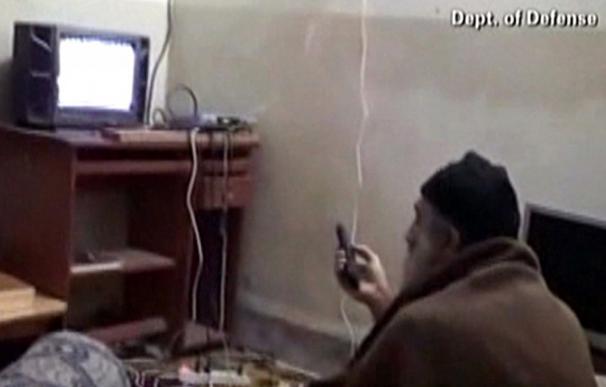 Osama Bin Laden en su escondite en Pakistán