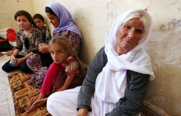 La mayoría de los kurdos refugiados pertenecen a la comunidad religiosa yazidí (AFP)