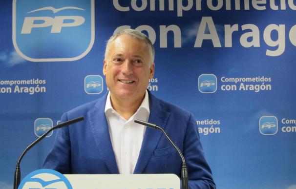 López (PP) lamenta que el Gobierno de Aragón sea "preso y rehén de su ansia de poder"