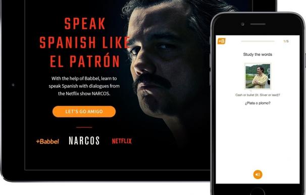 Netflix y Babbel se alían para enseñar a hablar español como Pablo Escobar en la serie 'Narcos'