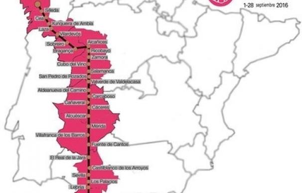 El reto solidario "1.000 kilómetros contra el cáncer" atravesará Extremadura por la Vía de la Plata
