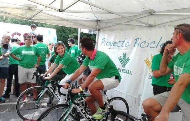 Bantierra y Seguros RGA logran una tonelada de productos para el Banco de Alimentos con la bicicleta solidaria
