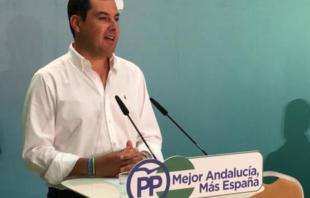 Moreno (PP-A) cree que Díaz "ha suspendido la prueba de fuego" en la tarea de desbloqueo político nacional