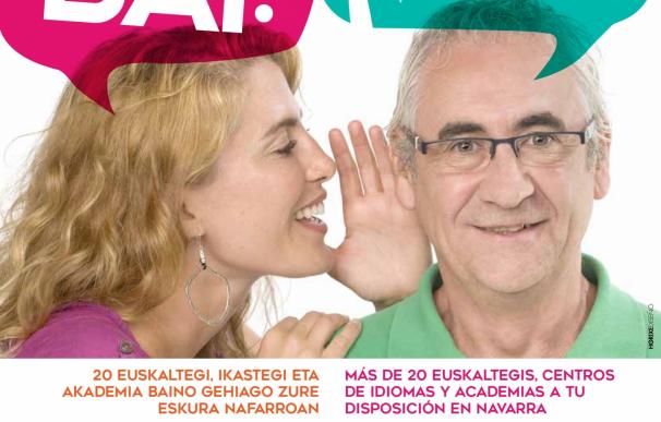 El Gobierno navarro lanza una campaña de fomento del aprendizaje de euskera de personas adultas