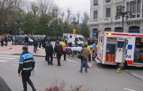 Muere el hombre que atropelló a varias personas en el centro de Oviedo