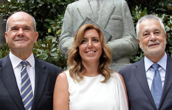 Manuel Chavez, Susana Díaz y José Antonio Griñán.
