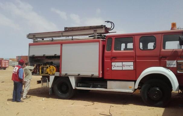 Los campamentos de refugiados del Sahara reciben un camión de bomberos donado por el Ayuntamiento